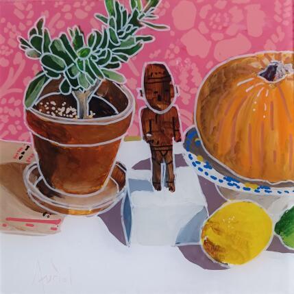 Painting Le fétiche sauvait sa peau by Auriol Philippe | Painting