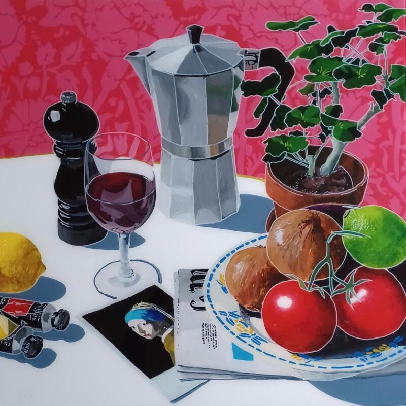 Peinture La recette secrète de Magdalena par Auriol Philippe | Tableau Figuratif Natures mortes Plexiglas Acrylique Posca