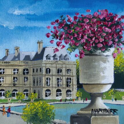 Peinture PALACE THE LUXEMBOURG par Rodriguez Rio Martin | Tableau Figuratif Huile Urbain