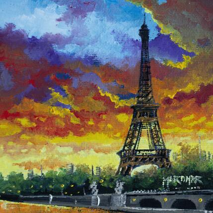 Peinture TORRE Y CIELO par Rodriguez Rio Martin | Tableau Figuratif Huile Urbain
