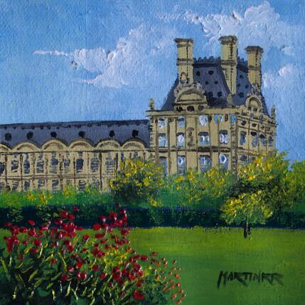 Peinture TUILERIES GARDEN par Rodriguez Rio Martin | Tableau Figuratif Huile Urbain