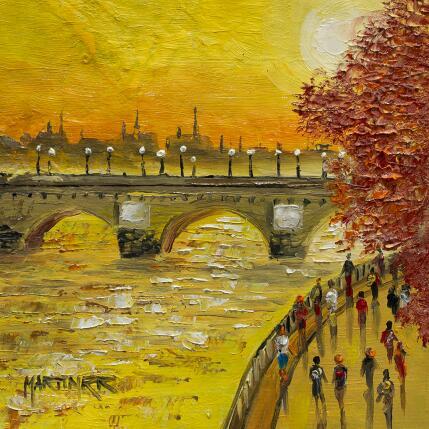 Peinture PASEO AL SOL par Rodriguez Rio Martin | Tableau Figuratif Huile Urbain