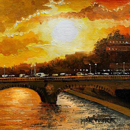 Peinture PONT DES INVALIDES par Rodriguez Rio Martin | Tableau Figuratif Huile Urbain