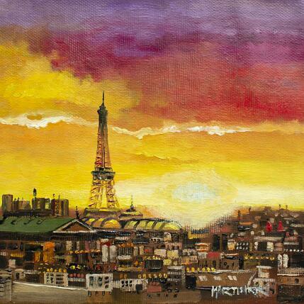 Peinture COUCHER par Rodriguez Rio Martin | Tableau Figuratif Huile Urbain
