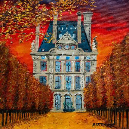 Peinture JARDIN DES TUILERIES par Rodriguez Rio Martin | Tableau Figuratif Huile Urbain