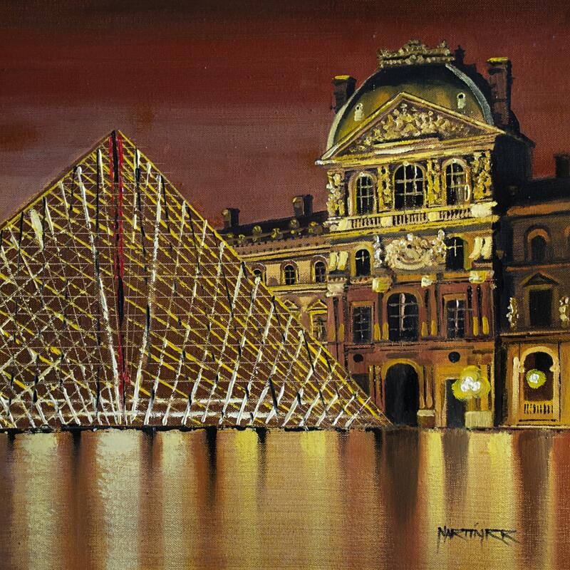 Painting MUSSE DU LOUVRE by Rodriguez Rio Martin | Painting Figurative Urban Oil