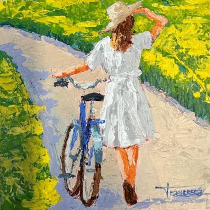 Painting CAMPO AMARILLO by Escobar Francesca | Painting Figurative Acrylic Nature