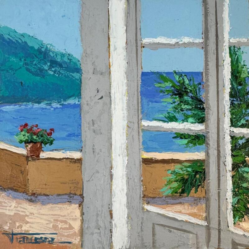 Painting AIRE MEDITERRÁNEO by Escobar Francesca | Painting Figurative Marine Acrylic