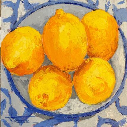 Painting LIMONES FRESCOS by Escobar Francesca | Painting Figurative Acrylic Pop icons, Still-life