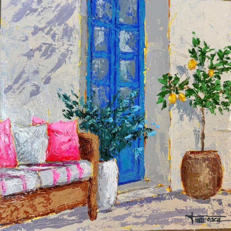 Painting CONFORTABLE by Escobar Francesca | Painting Figurative Landscapes Acrylic