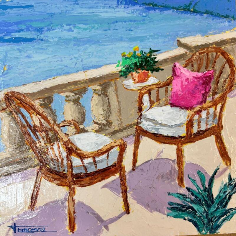 Painting MAR DE FONS by Escobar Francesca | Painting Figurative Marine Acrylic