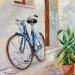 Painting LA BICICLETA by Escobar Francesca | Painting Figurative Landscapes Acrylic