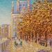 Painting Automne à Paris by Dessapt Alan | Painting Figurative Urban Oil Acrylic