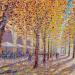 Painting Jardin du Palais Royal by Dessapt Alan | Painting Figurative Urban Oil Acrylic