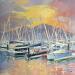 Painting Le port de plaisance de Getxo by Kochevykh Yulia | Painting Impressionism Landscapes Marine Nature Oil