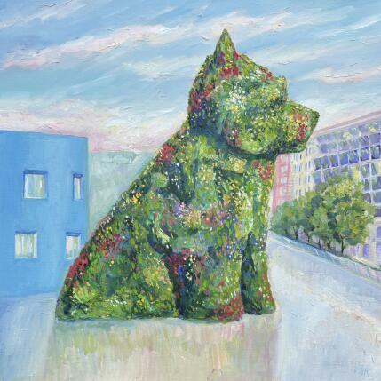 Painting Rêves du matin by Kochevykh Yulia | Painting Figurative Oil Animals, Landscapes, Urban