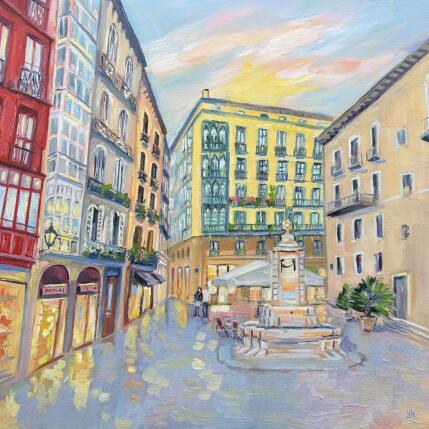 Painting Done Jakue Plazatxoa by Kochevykh Yulia | Painting Figurative Oil Architecture, Landscapes, Urban