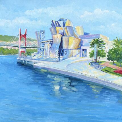 Painting La beauté d'acier by Kochevykh Yulia | Painting Figurative Oil Architecture, Landscapes, Urban