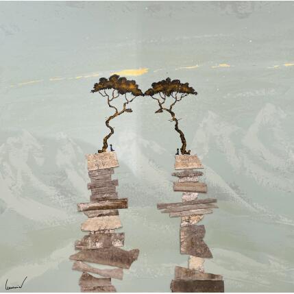 Peinture Equilibrio  par Lemonnier  | Tableau Matiérisme Acrylique, Zinc Paysages