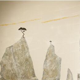 Painting L'Esprit Zen by Lemonnier  | Painting Subject matter Acrylic, Zinc Landscapes