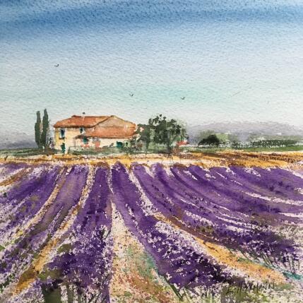 Peinture Senteur de Provence  par Hoffmann Elisabeth | Tableau Figuratif Aquarelle Urbain