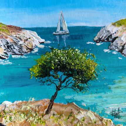 Painting Summer in my mind. by Rey Ewa | Painting Figurative Acrylic Landscapes