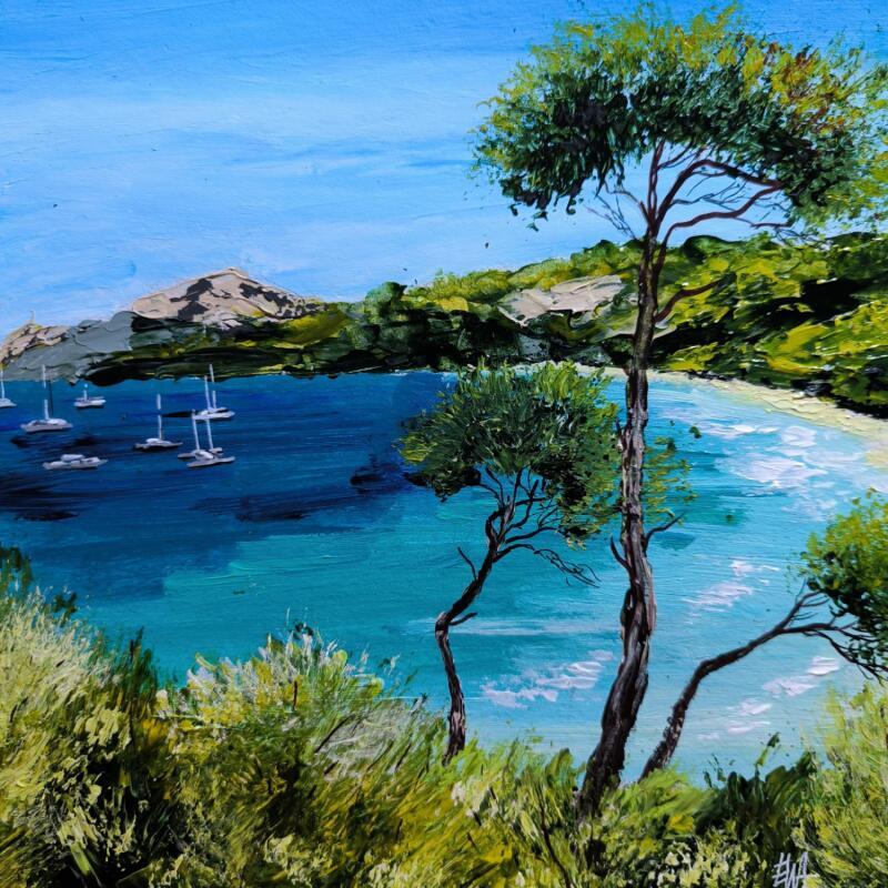 Pintura One summer's Day  por Rey Ewa | Pintura Figurativo Paisajes Acrílico