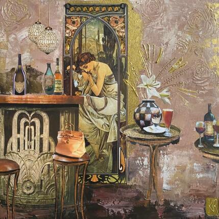 Peinture Kay par Romanelli Karine | Tableau Figuratif Acrylique, Collage Scènes de vie