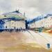 Painting Place Bellecour by Raffin Christian | Painting Figurative Urban Oil