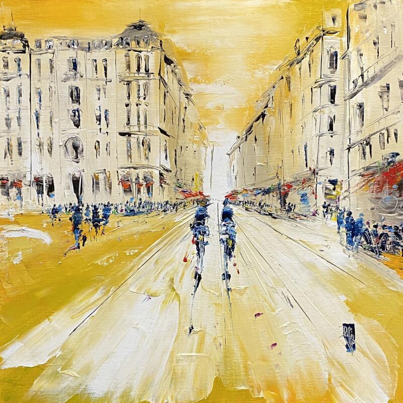 Peinture Place des Jacobins par Raffin Christian | Tableau Figuratif Urbain Huile