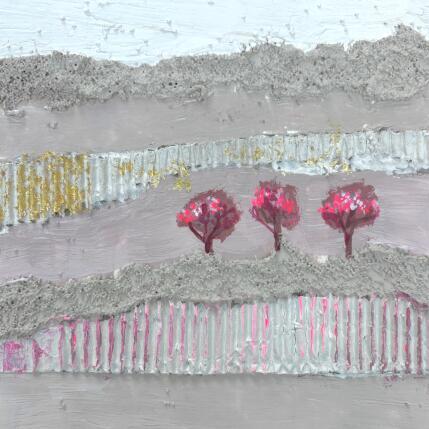 Pintura Murmure rosé por Ottenjann Andrea | Pintura Abstracto Acrílico, Collage Paisajes