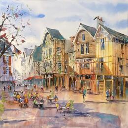 Painting Troyes mon amour by Bailly Kévin  | Painting