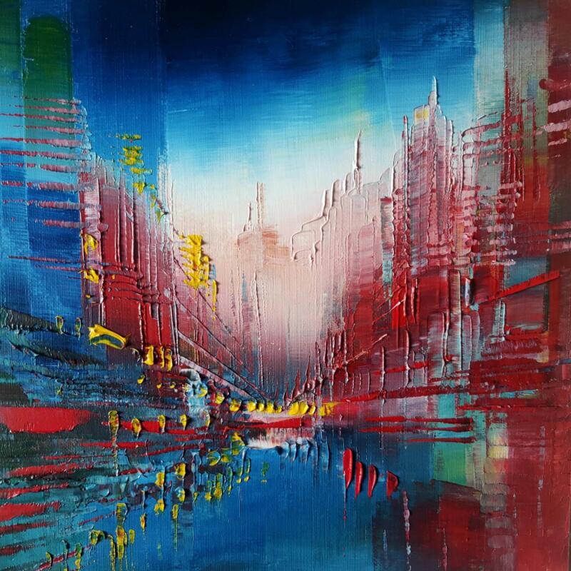 Painting Nuit de fête by Levesque Emmanuelle | Painting Oil