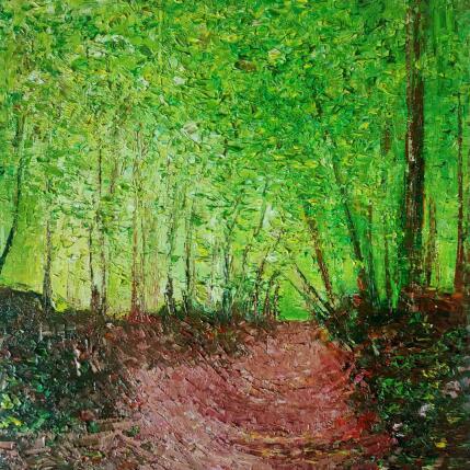 Painting Forêt vive by Levesque Emmanuelle | Painting Oil