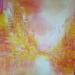 Painting Ville mandarine by Levesque Emmanuelle | Painting Oil
