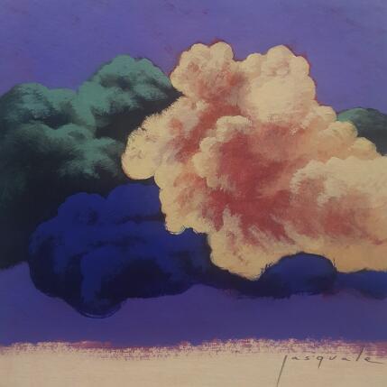 Gemälde Murailles du ciel von Pasquale | Gemälde Figurativ Acryl Architektur, Landschaften, Natur, Pop-Ikonen