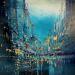 Painting Début d'une nuit en fête by Levesque Emmanuelle | Painting Oil