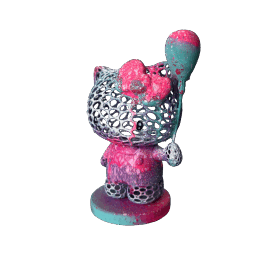 Escultura HELLO KITTY FEERIQUE por Shenoda | Escultura Pop art Graffiti, Resina