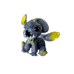 Sculpture STITCH CAP DES MERS par Shenoda | Sculpture Pop-art Graffiti, Résine