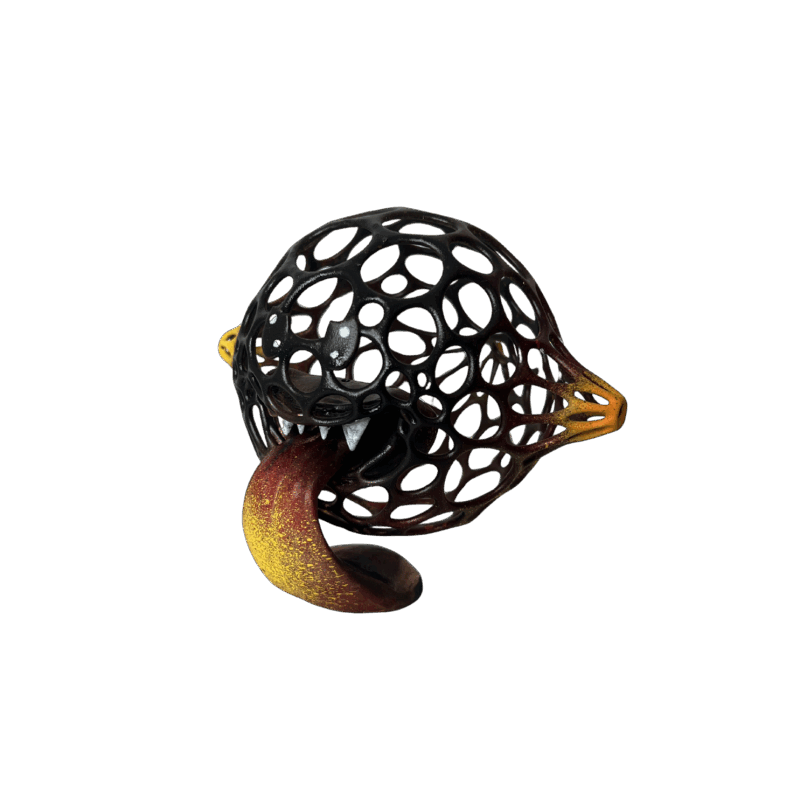 Escultura VOLCANO BOO por Shenoda | Escultura Pop art Graffiti Resina