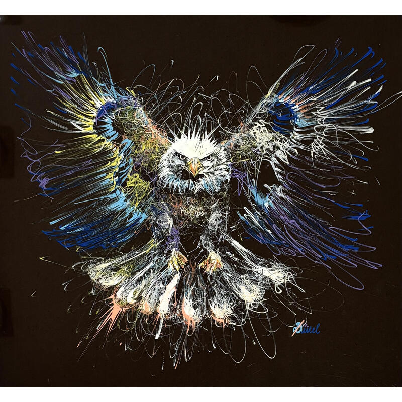Painting Instinct prédateur by Pauline Dutel | Painting