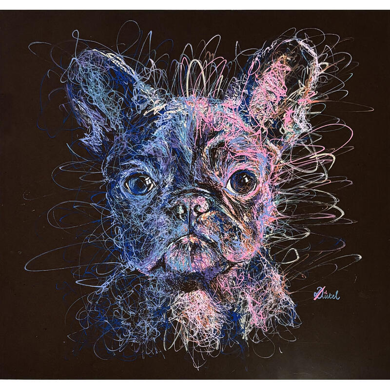 Painting Instinct joueur by Pauline Dutel | Painting