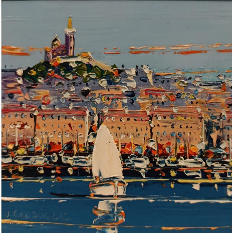 Peinture Voile dans le fort par Corbière Liisa | Tableau Figuratif Paysages Huile