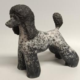 Sculpture Royal Caniche  by Roche Clarisse | Sculpture  Ceramics, Raku Animals