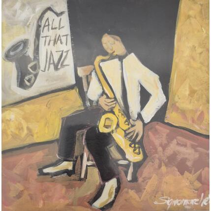 Peinture All that Jazz par Signamarcheix Bernard | Tableau Art naïf Acrylique, Encre, Pastel