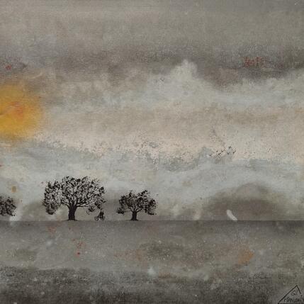 Painting Doria by Manconi Gil | Painting Subject matter Metal, Upcycling Landscapes