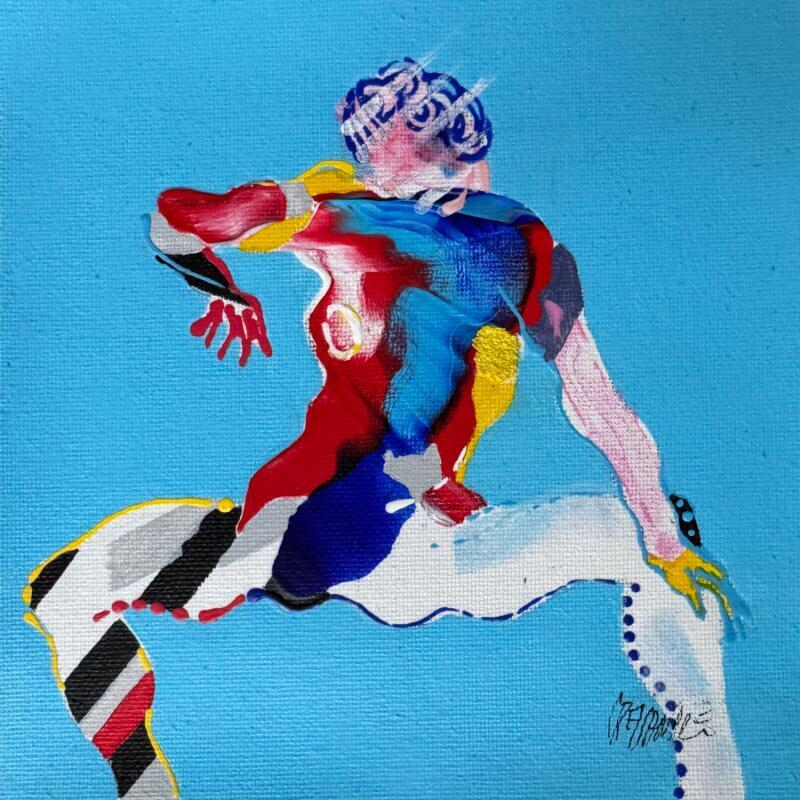 Peinture L’axe primaire  par Cressanne | Tableau Figuratif Nu Acrylique Encre