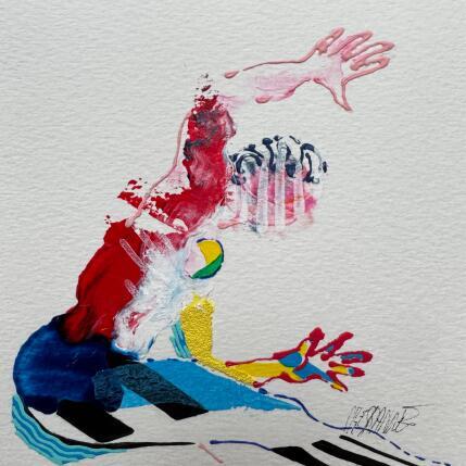 Gemälde Entre ligne et élan  von Cressanne | Gemälde Figurativ Acryl, Tinte Akt