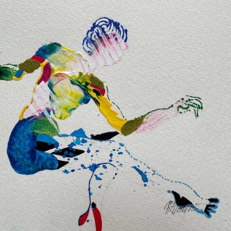 Gemälde Pointe s'il te plait von Cressanne | Gemälde Figurativ Akt Acryl Tinte