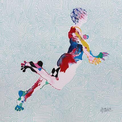 Peinture La liberte´ s’organise par Cressanne | Tableau Figuratif Acrylique, Encre Nu